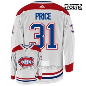 Barn Ishockey Montreal Canadiens Tröja CAREY PRICE 31 Adidas Vit Authentic